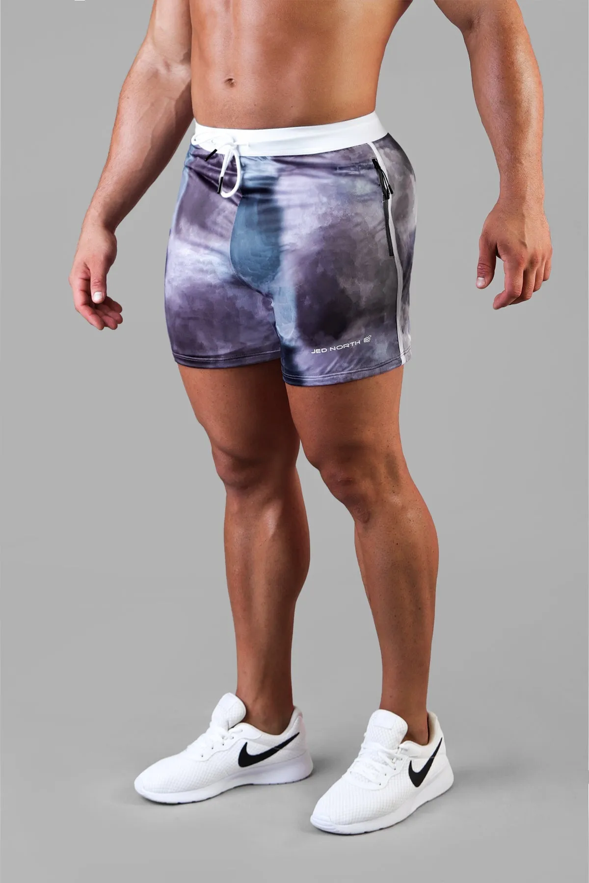 Ace Graphic Casual 5" Shorts 2.0 - Purple Smoke