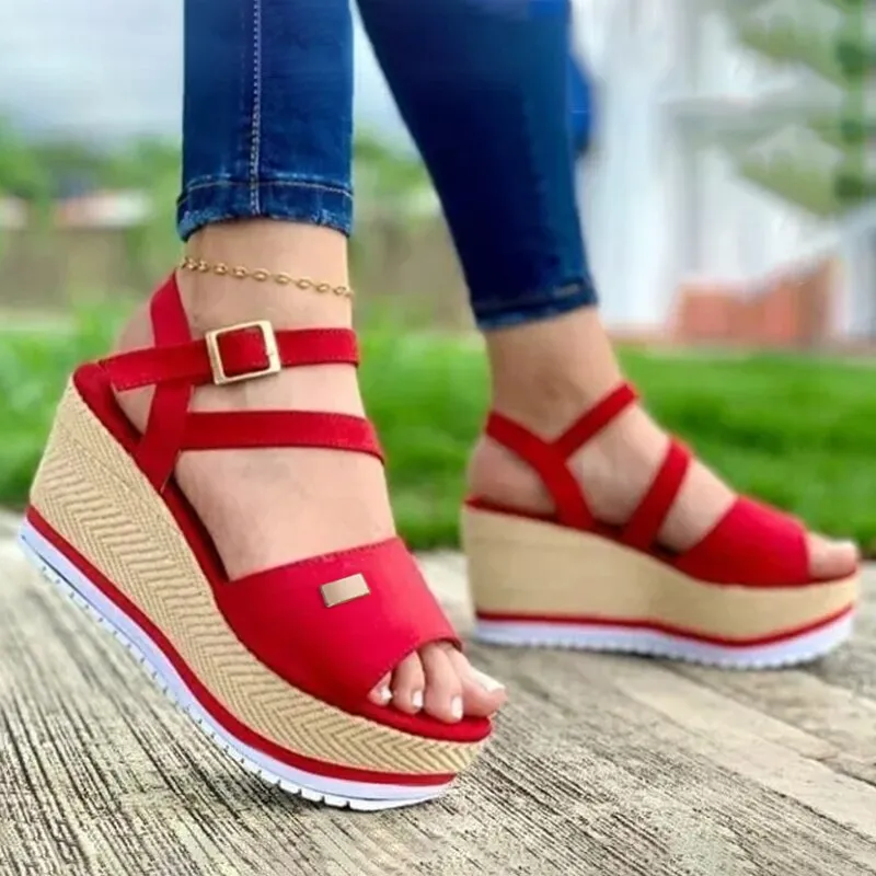 Amozae- Spring Summer Wedge Woman Shoes Flats Platform Sneakers Ladies Comfort Loafers Slip on Casual Shoes Flock Thick Bottom Shoes