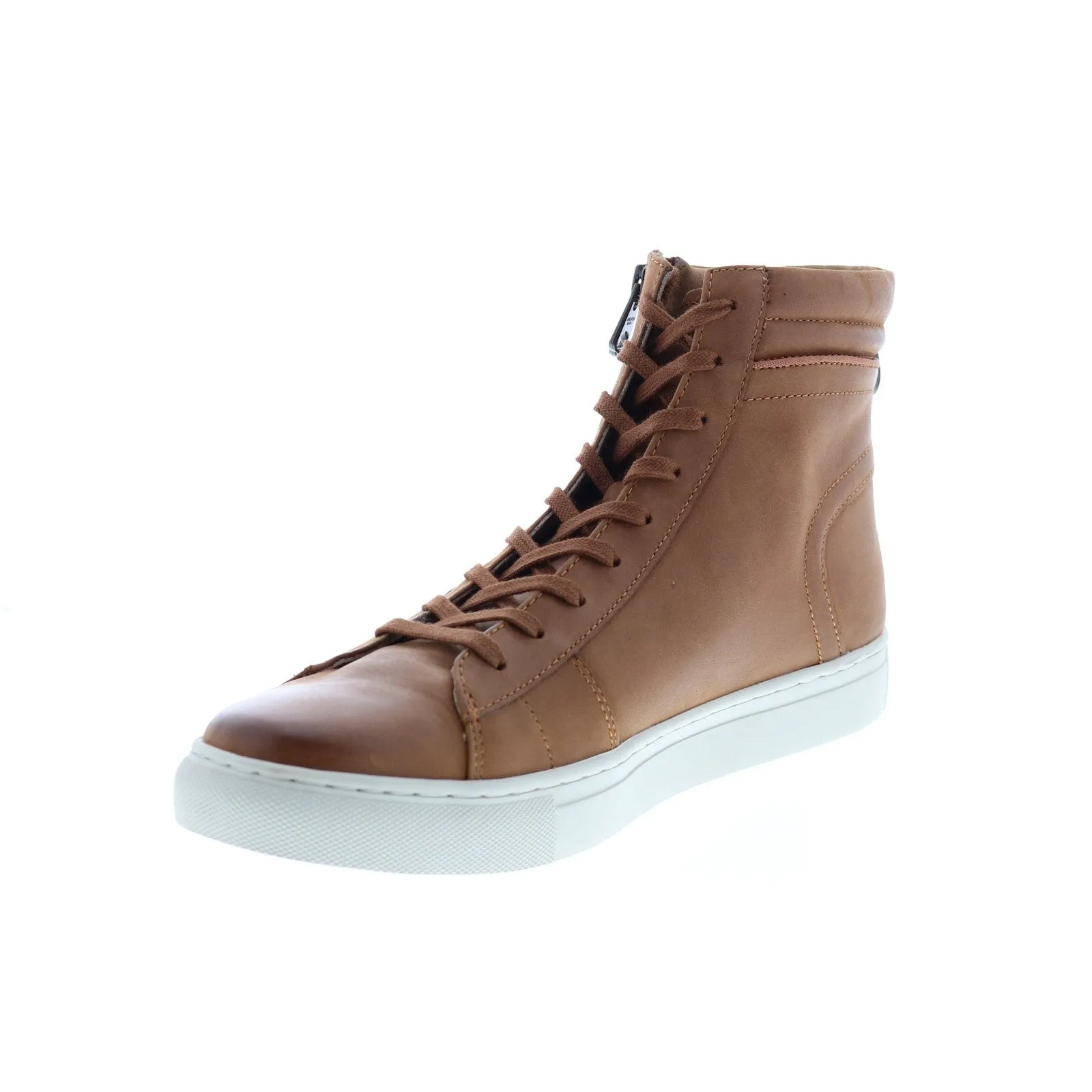 Andrew Marc Remsen AMREMSL-801 Mens Brown Leather Lifestyle Sneakers Shoes
