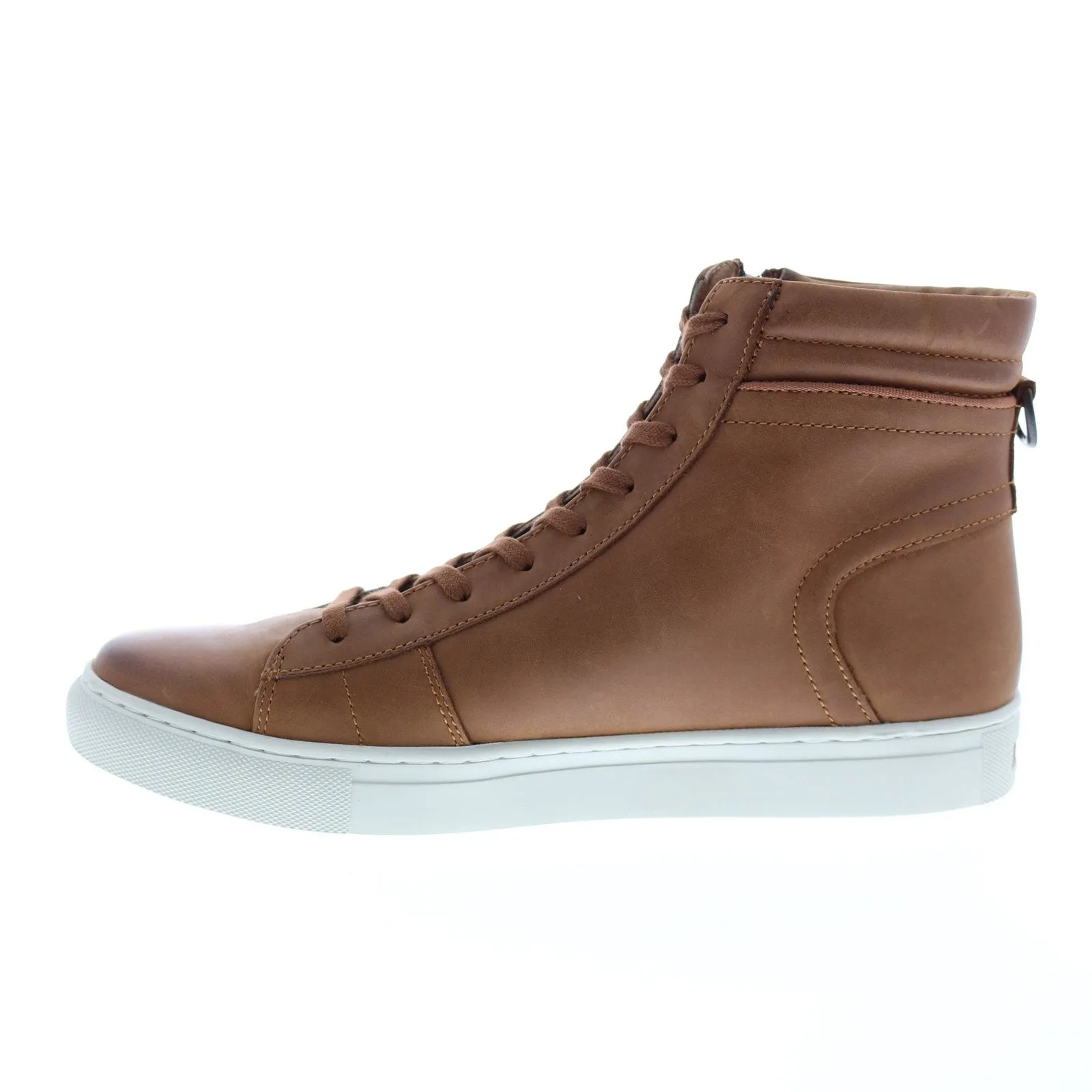 Andrew Marc Remsen AMREMSL-801 Mens Brown Leather Lifestyle Sneakers Shoes