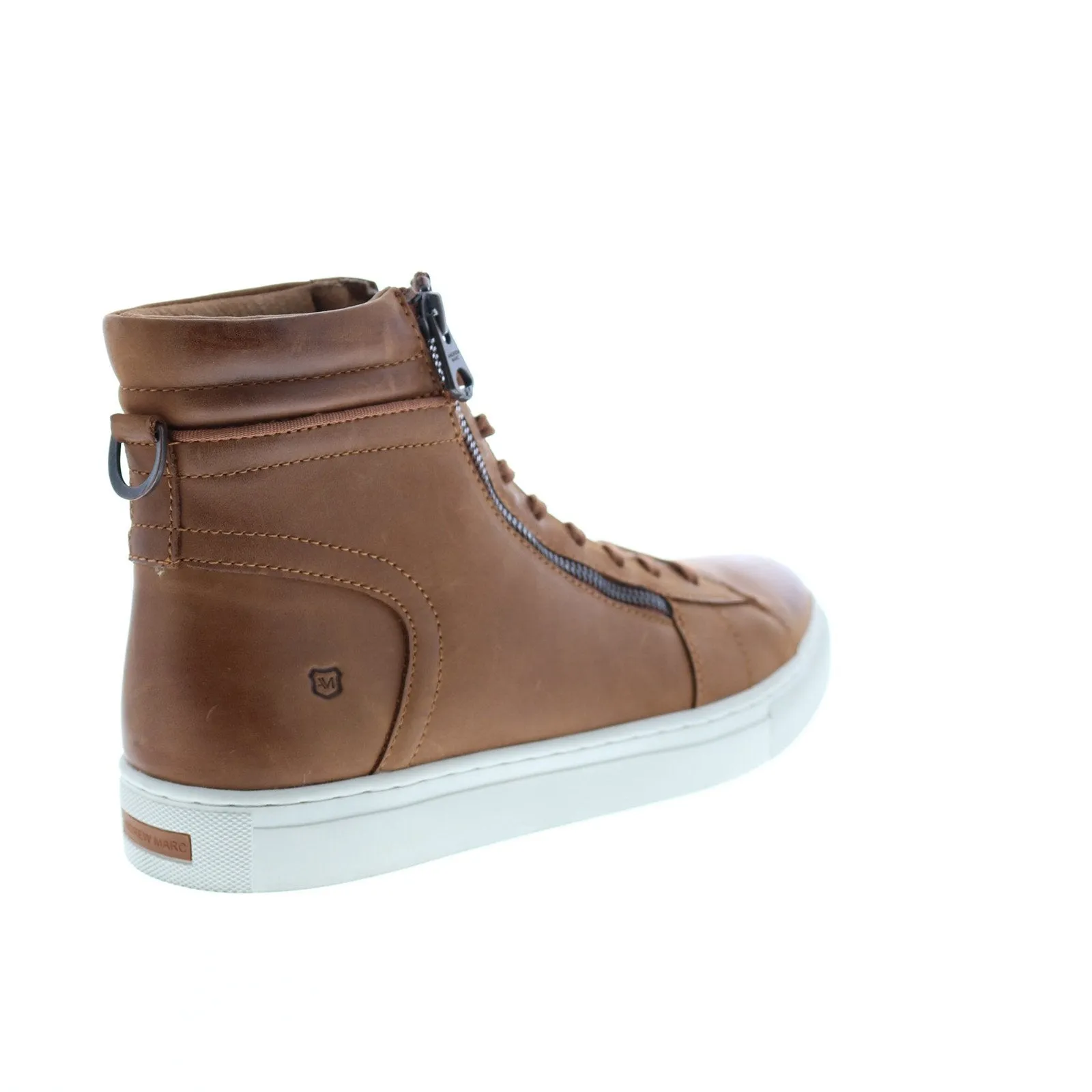 Andrew Marc Remsen AMREMSL-801 Mens Brown Leather Lifestyle Sneakers Shoes