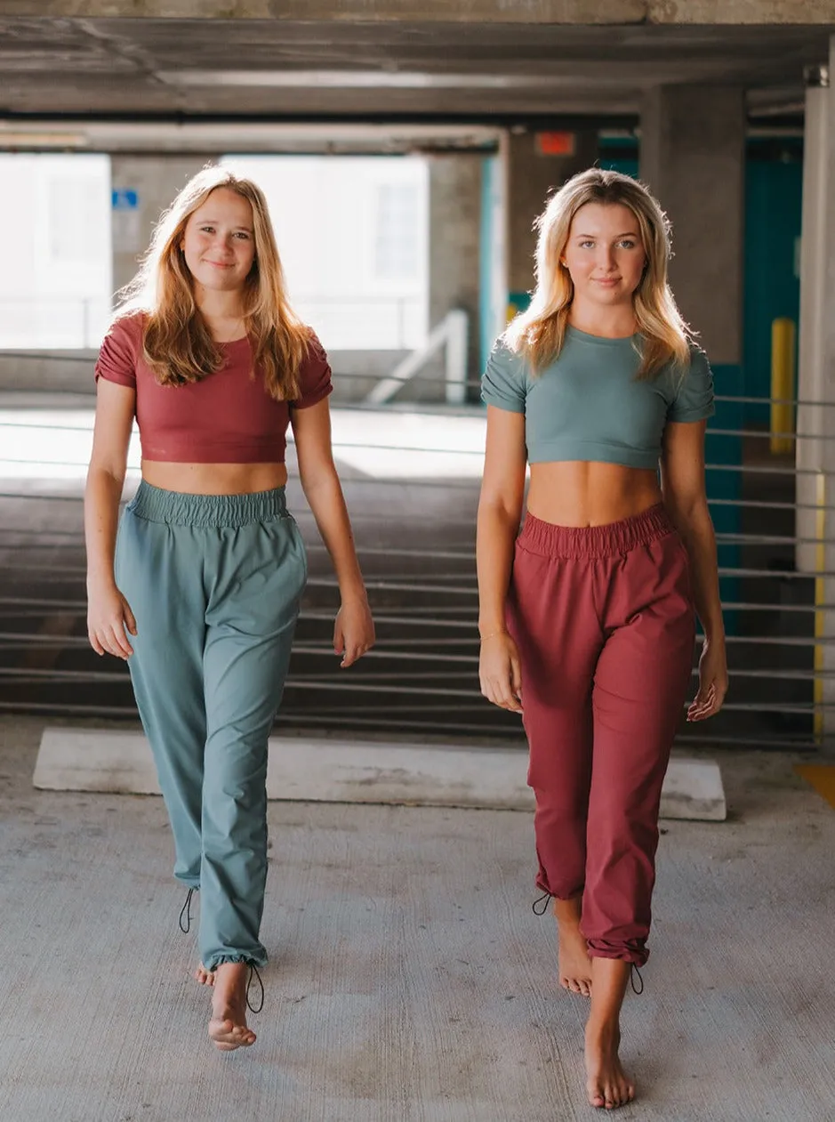 Cactus Green City Cinch Pant