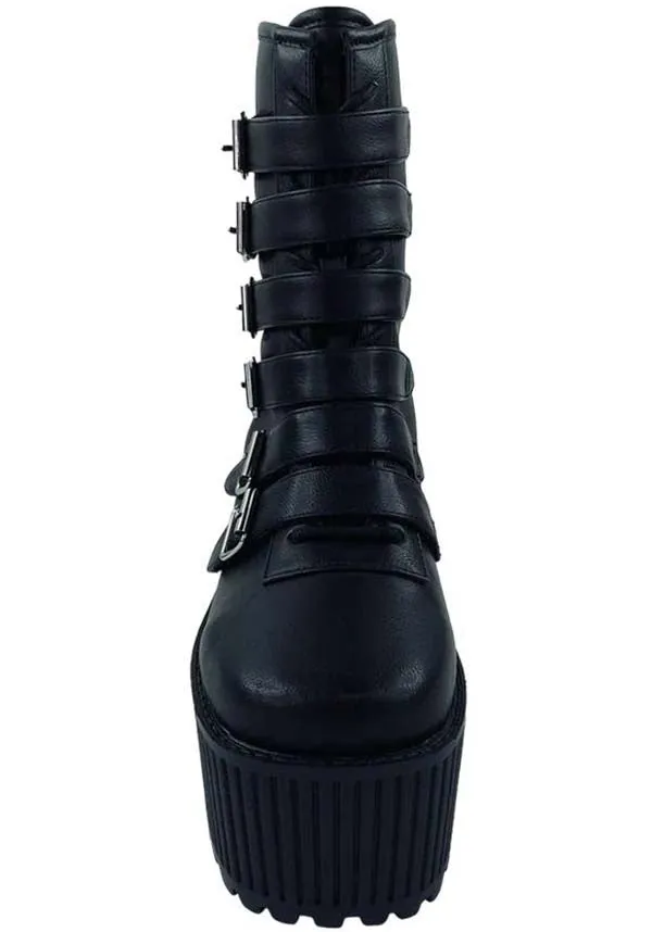 Coven Black | PLATFORM BOOTS**
