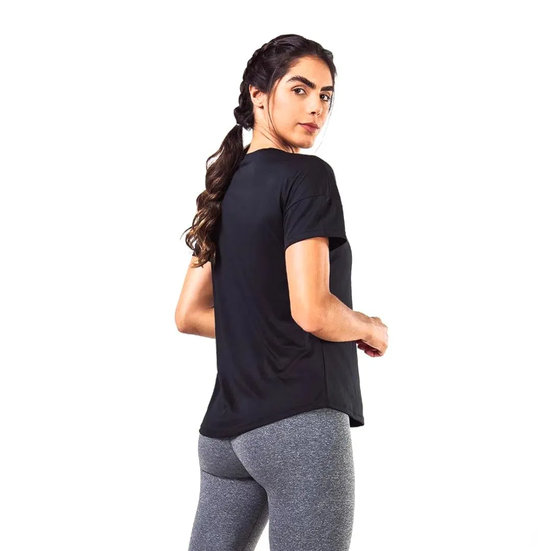 Fila Athleisure Remera Femenino Basic_Sports Negro