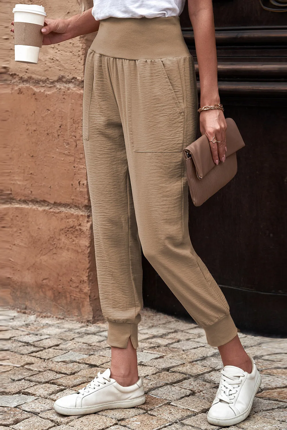 Just Catchin' Up High-Waisted Joggers
