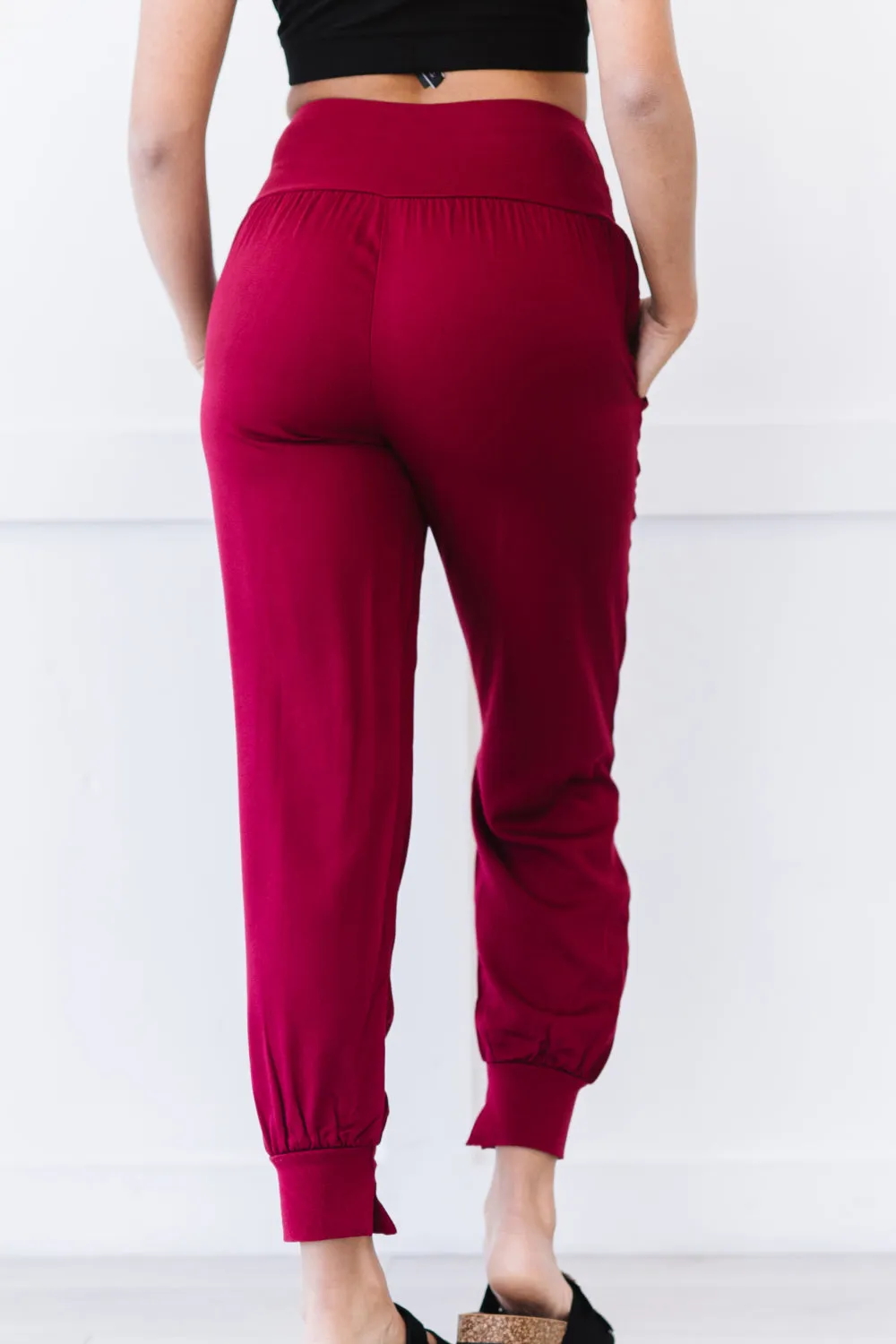 Just Catchin' Up High-Waisted Joggers