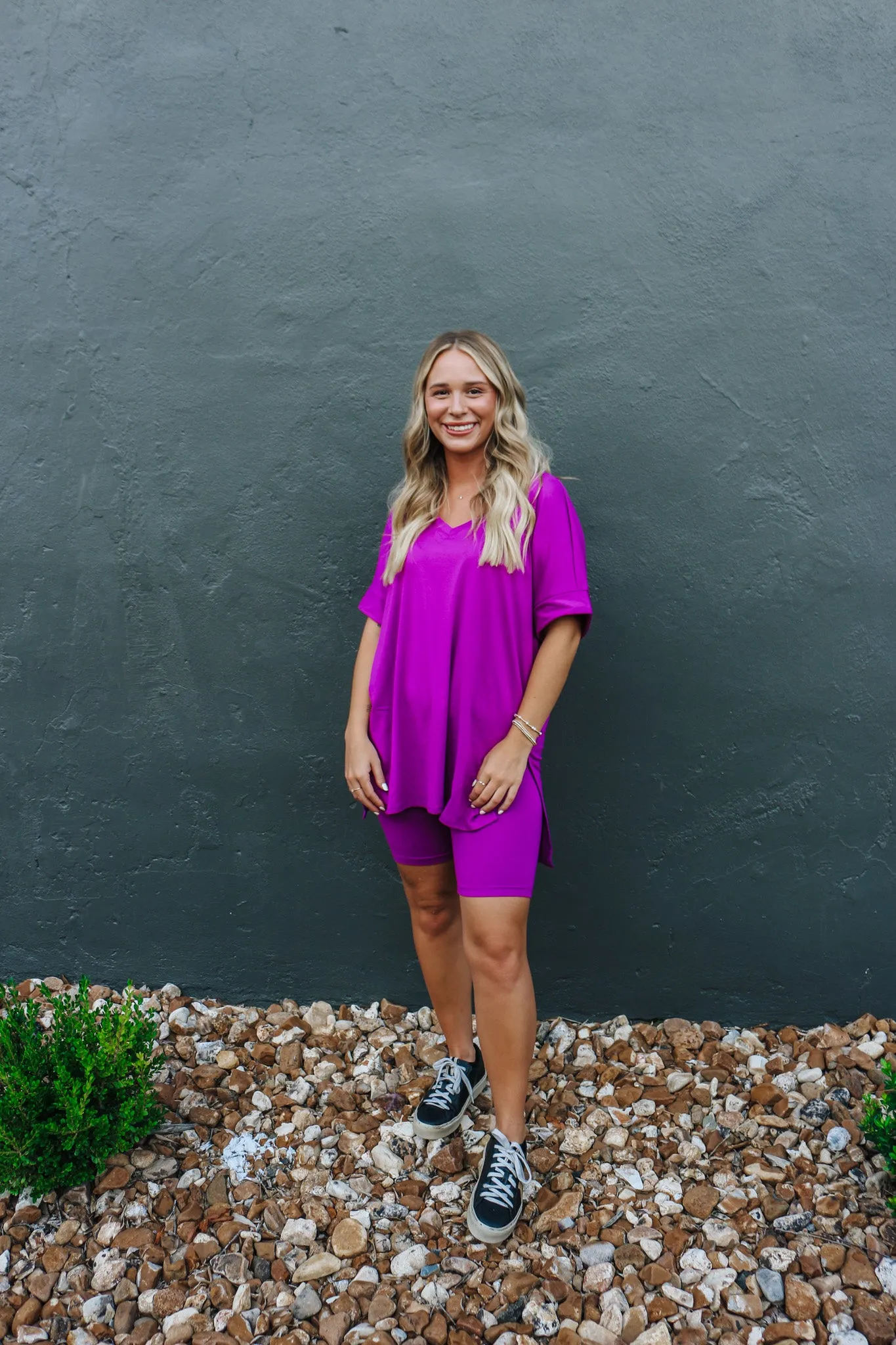 Lounge In Style Biker Short Set -3 Colors
