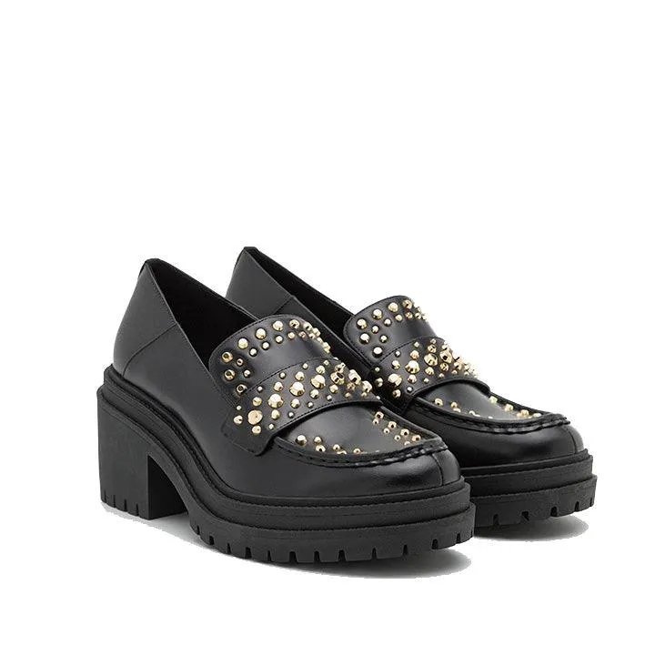 MICHAEL KORS ROCCO HEELED LOAFERS
