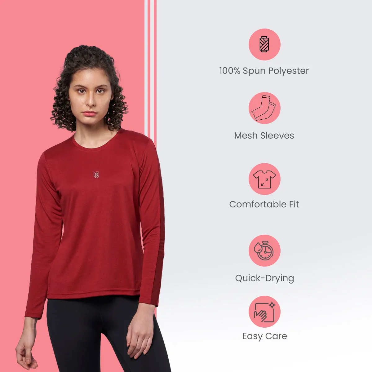 Women's Breathable Mesh Cut & Sew Back T-Shirt